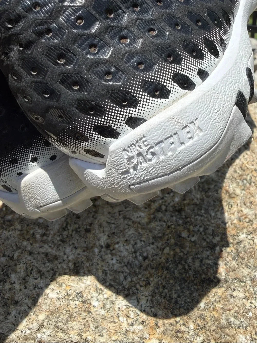 Nike Alpha Huarache Varsity Keystone Baseball Cleats Black White Mens 7 Athletic